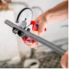 Vamzdžių žirklės Knipex 90 25 25 aliuminio juodos mėlynos raudonos 210 mm