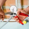 Vamzdžių žirklės Knipex 90 25 25 aliuminio juodos mėlynos raudonos 210 mm
