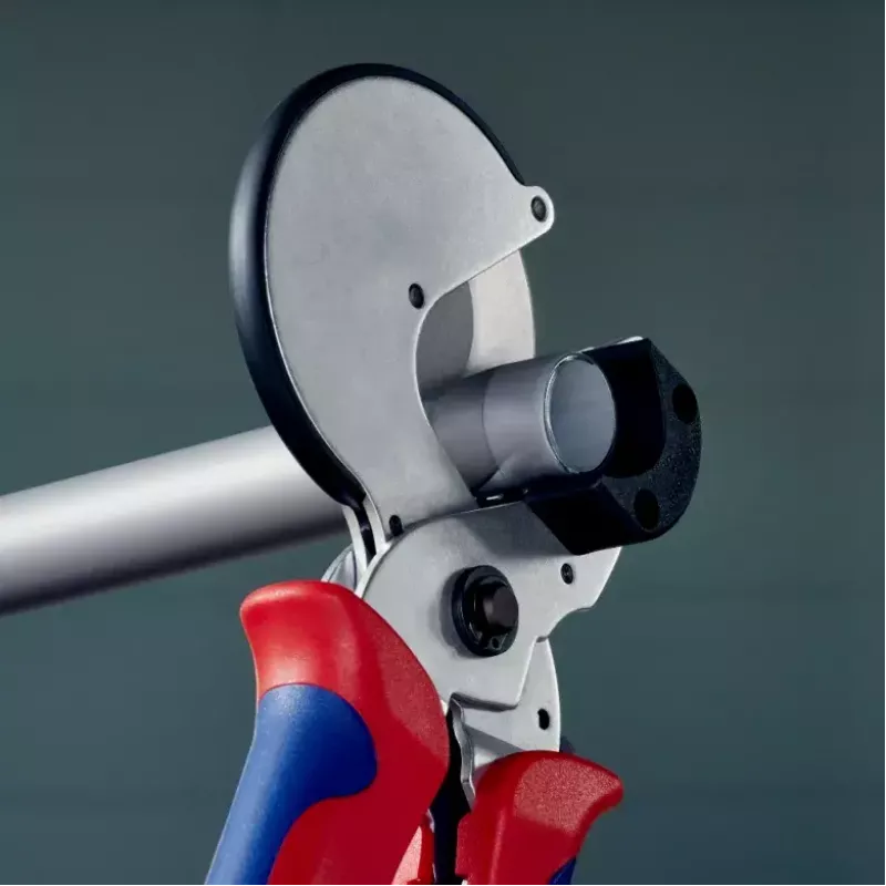 Vamzdžių žirklės Knipex 90 25 25 aliuminio juodos mėlynos raudonos 210 mm