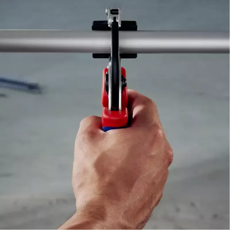 Vamzdžių žirklės Knipex 90 25 25 aliuminio juodos mėlynos raudonos 210 mm