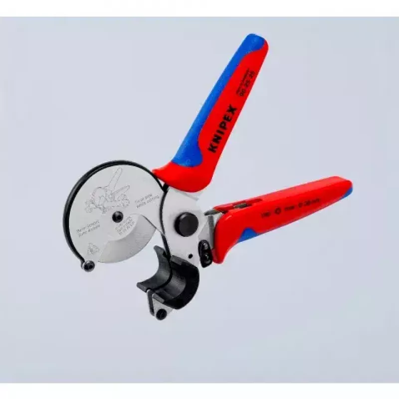 Vamzdžių žirklės Knipex 90 25 25 aliuminio juodos mėlynos raudonos 210 mm