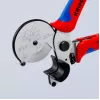 Vamzdžių žirklės Knipex 90 25 25 aliuminio juodos mėlynos raudonos 210 mm