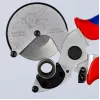 Vamzdžių žirklės Knipex 90 25 25 aliuminio juodos mėlynos raudonos 210 mm