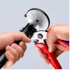 Vamzdžių žirklės Knipex 90 25 25 aliuminio juodos mėlynos raudonos 210 mm