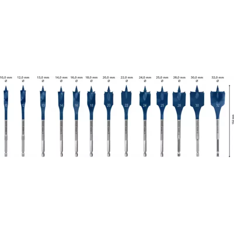 Bosch 2 608 900 336 grąžtas Plokščiasis grąžtas 13 vnt.