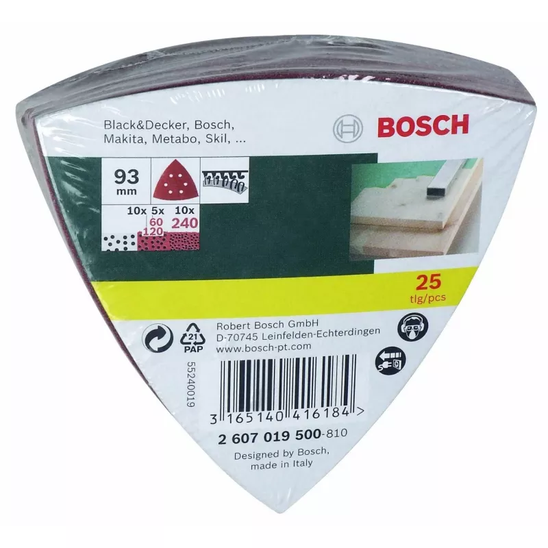 Bosch 2 607 019 500 šlifavimo priedas 25 vnt.
