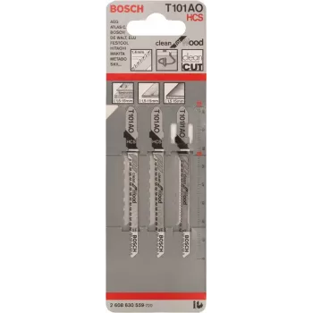 Bosch T 101 AO siaurapjūklio geležtė, anglinis plienas (HCS), 3 vnt.