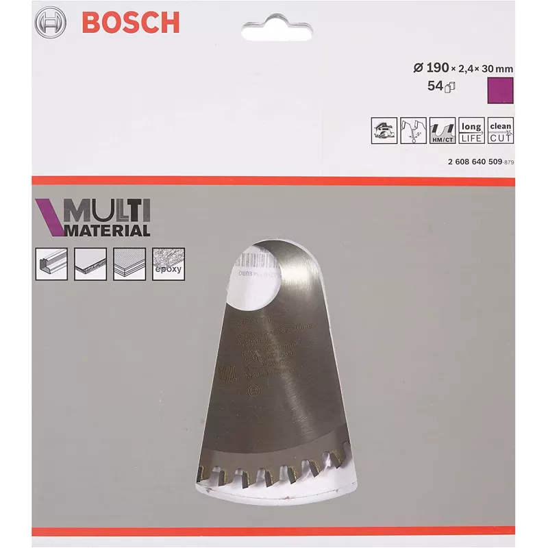 Bosch Optiline medienos diskiniai pjūklų peiliai, mediena, 19 cm, Bosch, 340 g, 1 vnt.