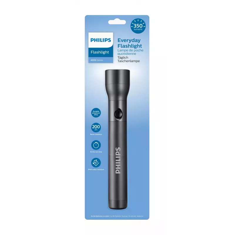 Philips SFL4003T/10 žibintuvėlis Juodas Push flashlight LED