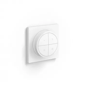Philips Tap ratukinis jungiklis, belaidis, balta, laisvai statomas / montuojamas ant sienos, IP20, plastikas, IP20