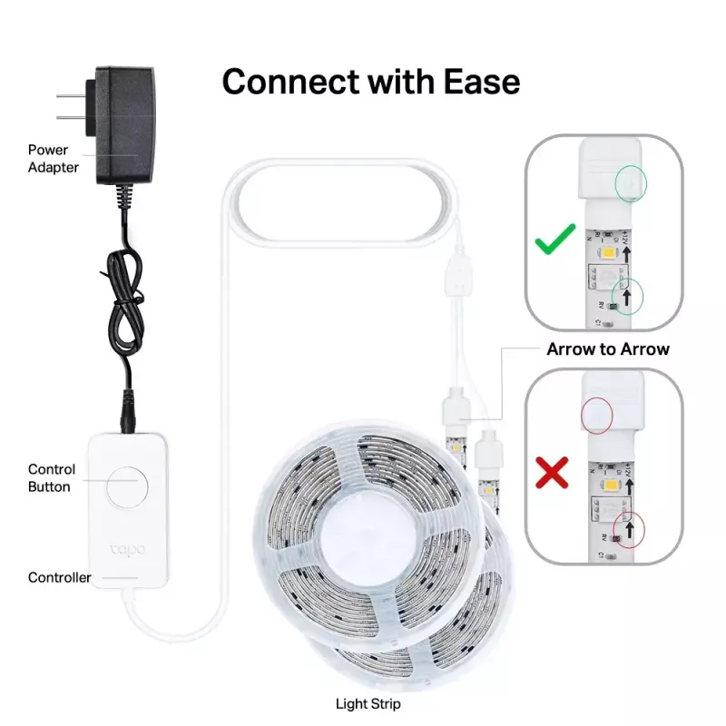Universali juostinė lemputė TP-Link Tapo Smart Wi-Fi Light Strip