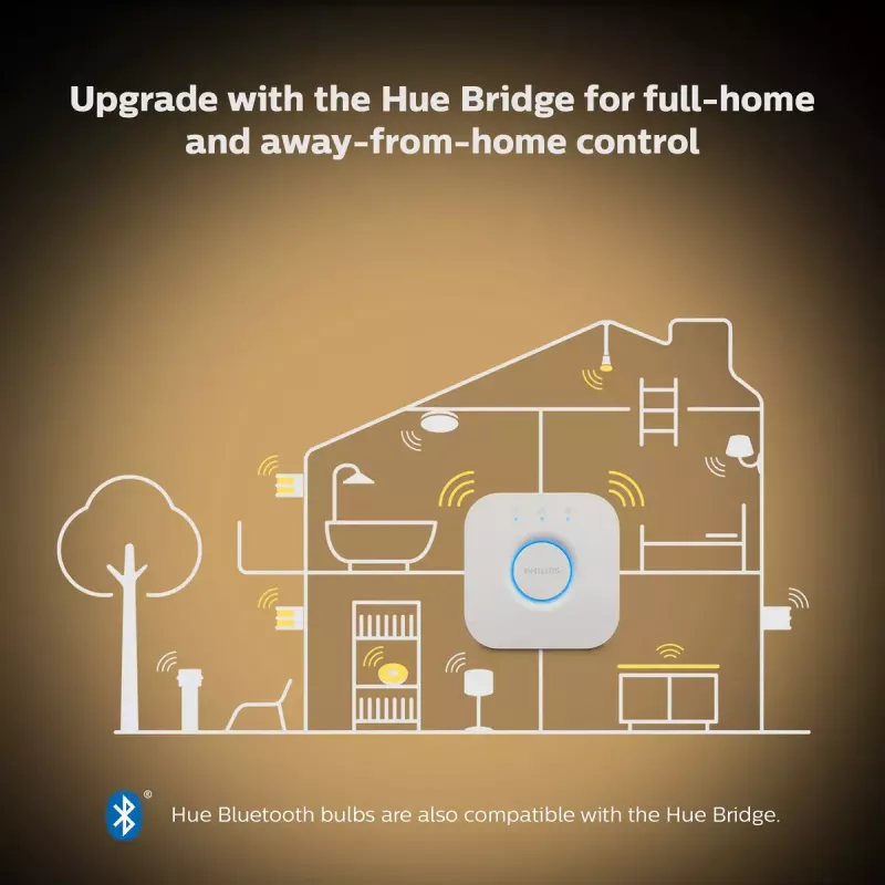 Išmanioji lemputė Philips Hue White ambience Candle E14, 5,2 W, Bluetooth/Zigbee, 39×39×117 mm
