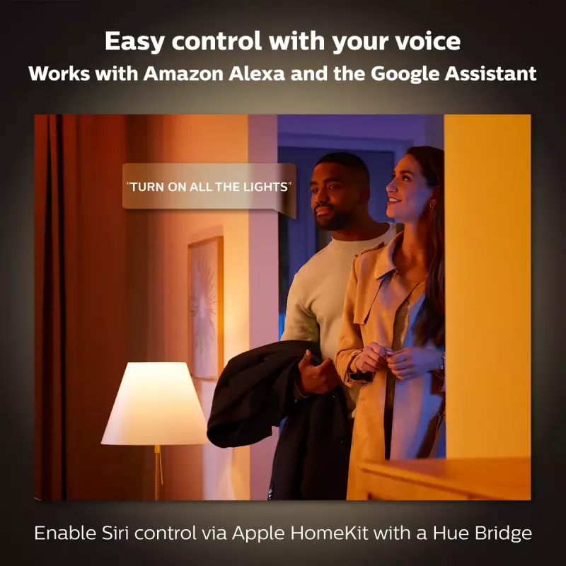 Išmanioji lemputė Philips Hue White and colour ambience Candle E14, Bluetooth/Zigbee, 5,3 W (2 vnt.)