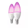 Išmanioji lemputė Philips Hue White and colour ambience Candle E14, Bluetooth/Zigbee, 5,3 W (2 vnt.)