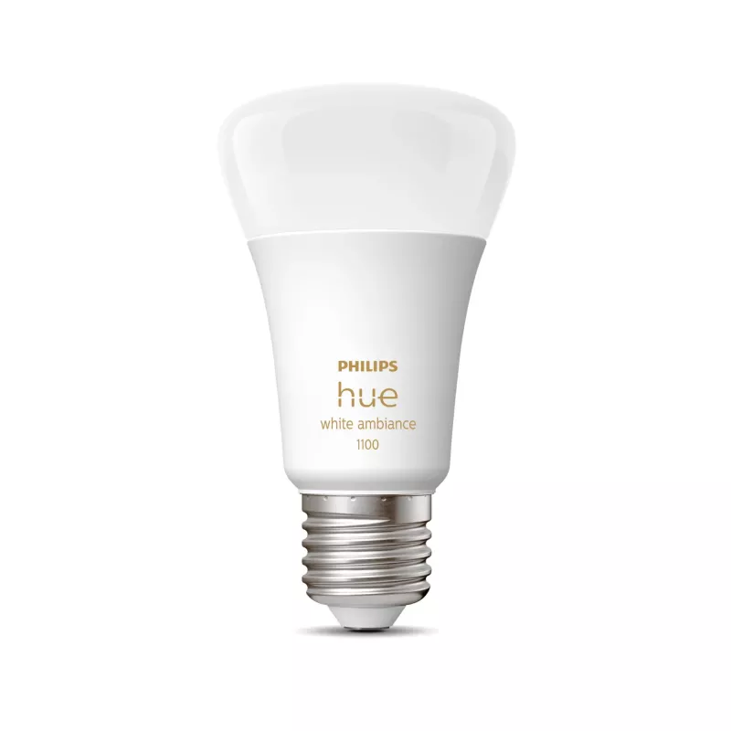 Philips Hue White ambience A60 – E27 išmanioji lemputė – 1100, Išmanioji lemputė, Bluetooth/Zigbee, Balta, LED, E27, A60