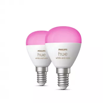 Philips Hue White and colour ambience Lustre – E14 išmanioji lemputė – (2 vnt. pakuotė)