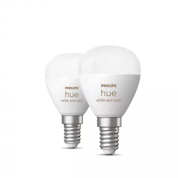 Philips Hue White and colour ambience Lustre – E14 išmanioji lemputė – (2 vnt. pakuotė)