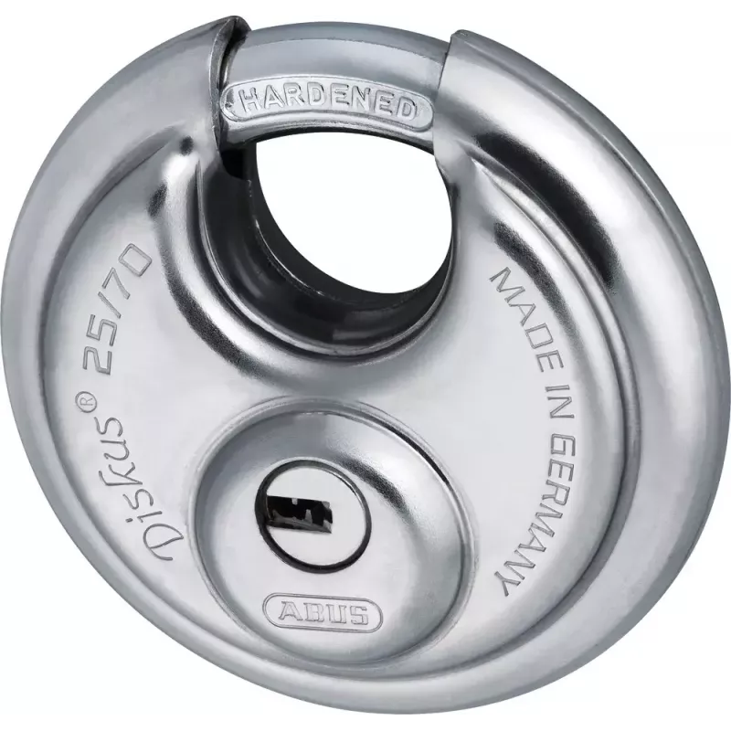 Discus pakabinama spyna ABUS 25/70 kd raktinė spyna 5 raktai 7cm