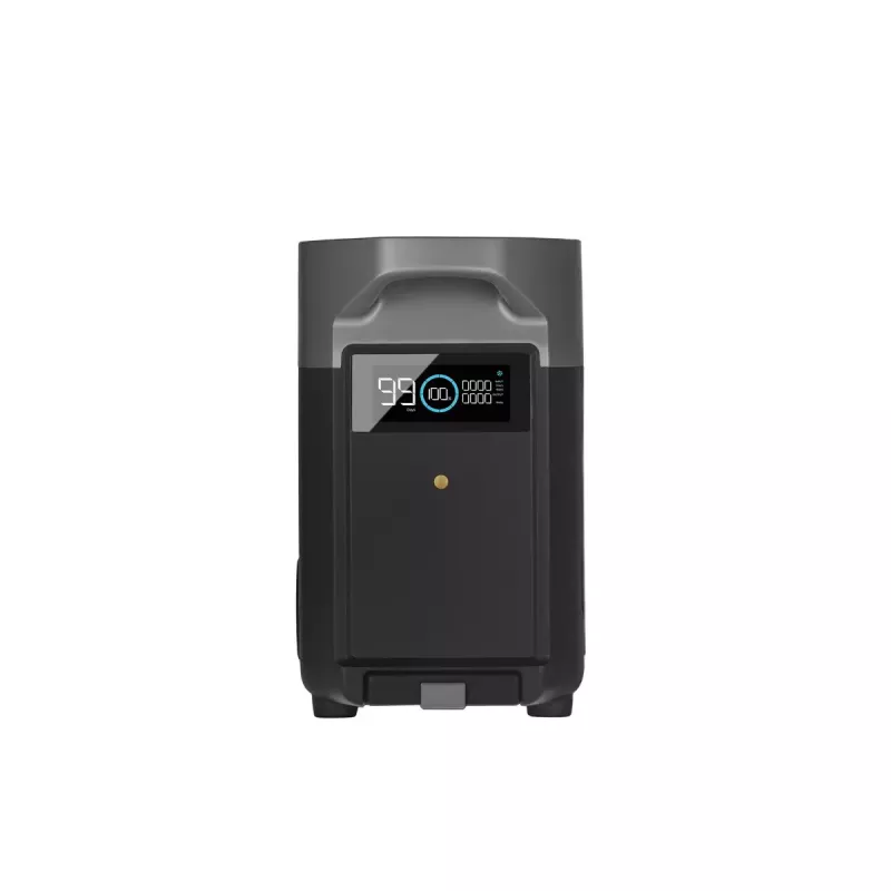 Baterija 3600Wh, skirta EcoFlow DELTA Pro — 39 kg, 635×285×416 mm, juoda