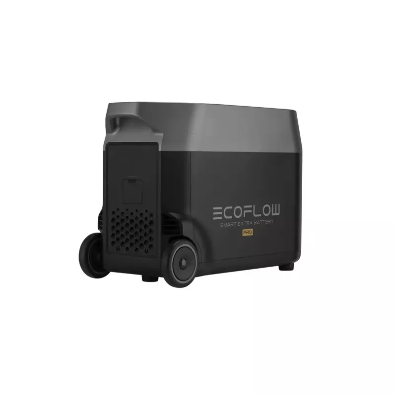 Baterija 3600Wh, skirta EcoFlow DELTA Pro — 39 kg, 635×285×416 mm, juoda