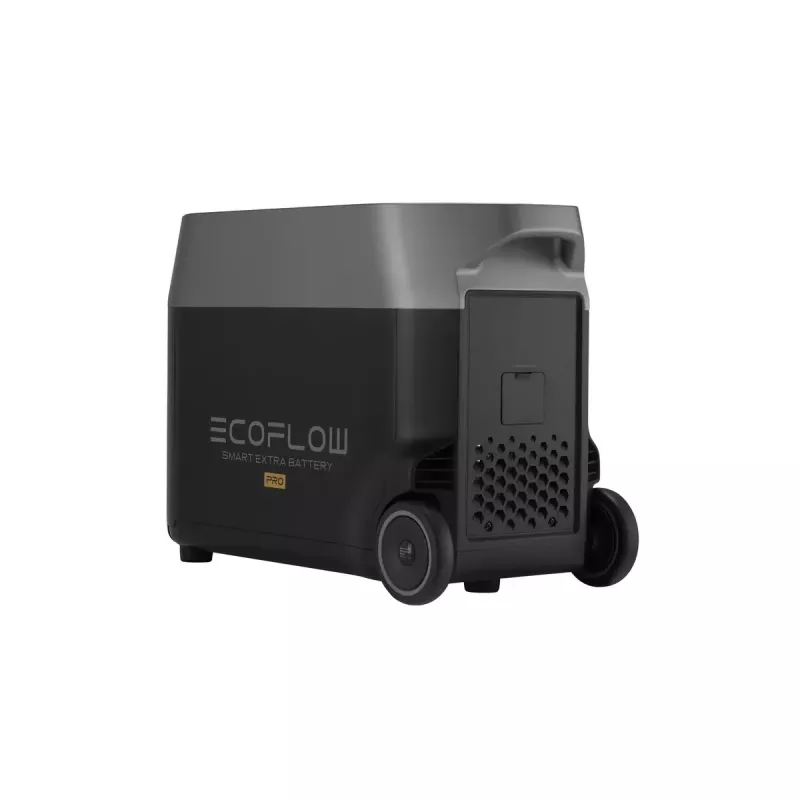 Baterija 3600Wh, skirta EcoFlow DELTA Pro — 39 kg, 635×285×416 mm, juoda