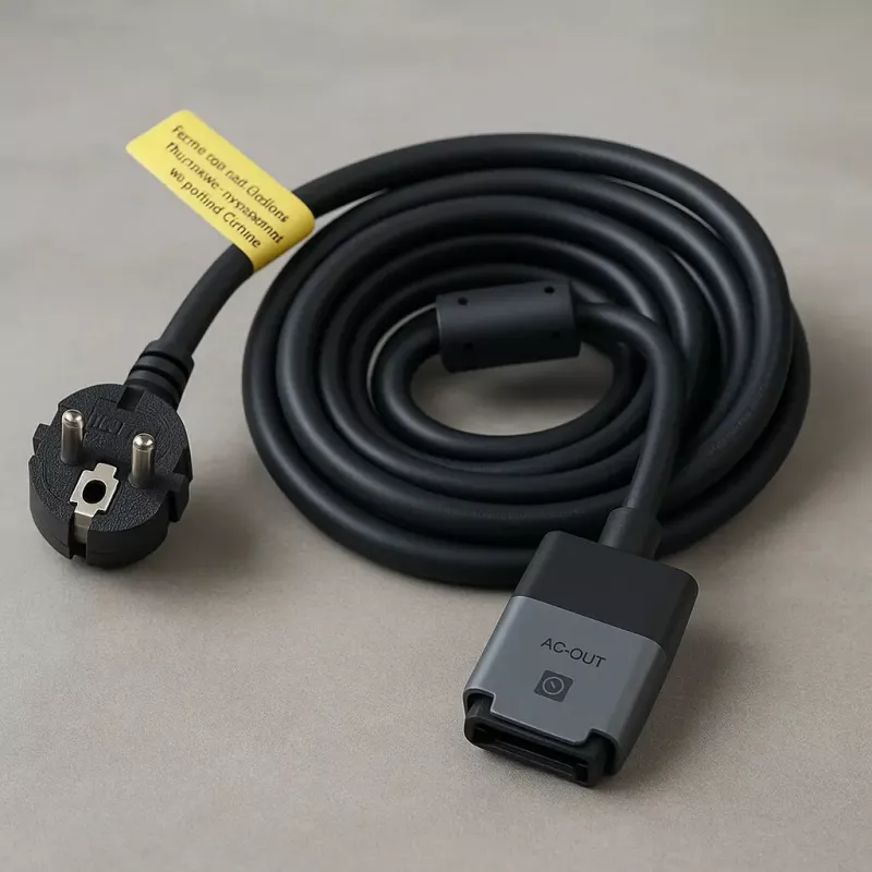 Laidas EcoFlow BKW-AC juodas 5 m