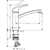 Vonios kriauklės maišytuvas Hansgrohe Focus Chromuotas 31806000