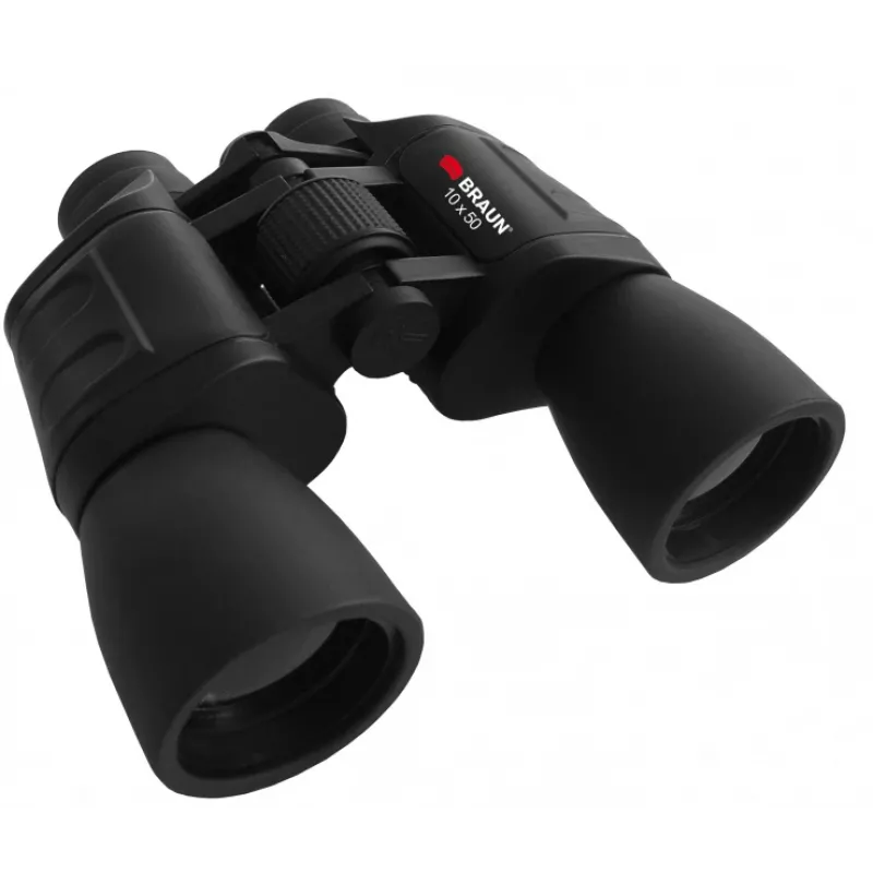 Žiūronai BRAUN 10x50 — 10× didinimas, 50 mm objektyvo lęšiai