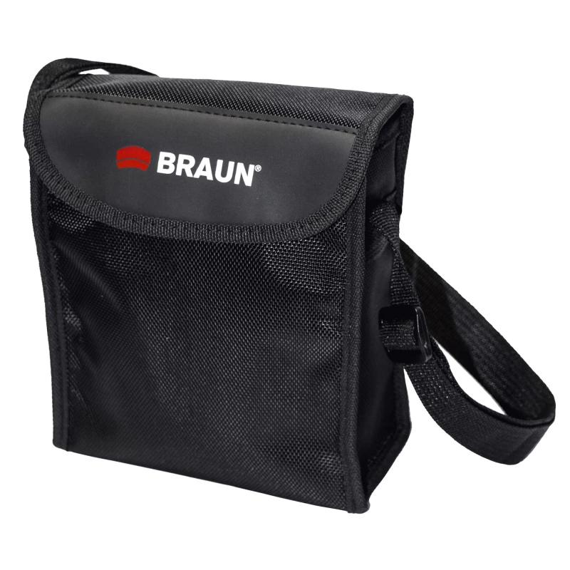 Braun Compagno 8 x 50 WP žiūronai BAK-4 Roof juodi