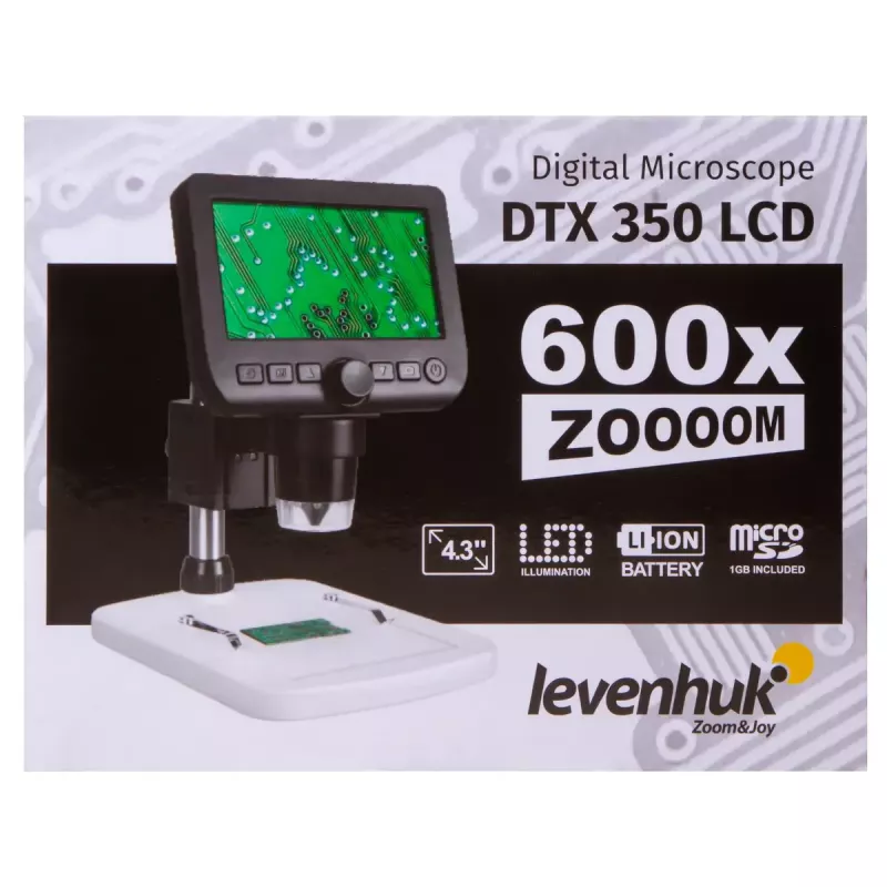 Skaitmeninis mikroskopas Levenhuk DTX 350 LCD, 600x didinimas
