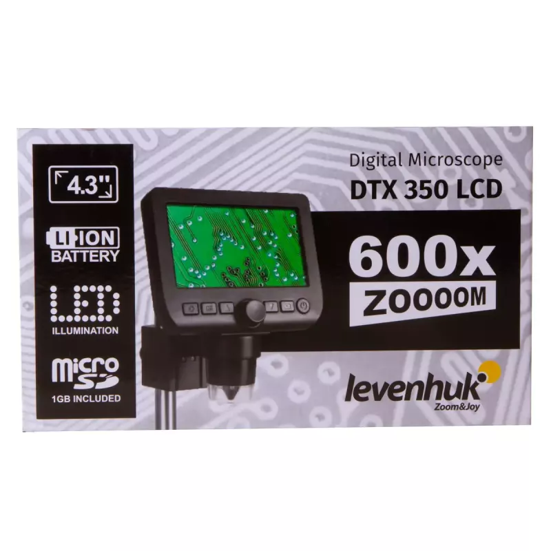 Skaitmeninis mikroskopas Levenhuk DTX 350 LCD, 600x didinimas