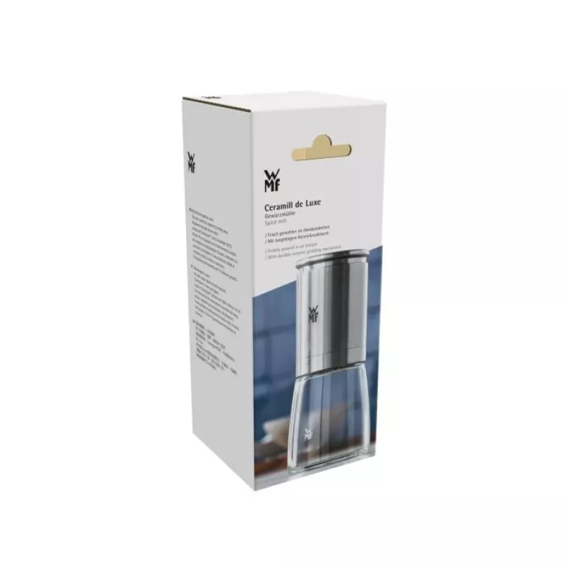 Druskos ir pipirų malūnėlis WMF De Luxe, 14 cm, nerūdijantis plienas, su keramikiniu malimo mechanizmu