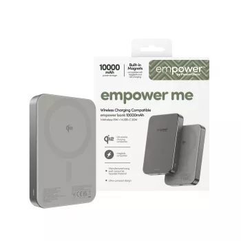 Išorinė baterija PanzerGlass empower by empower Bank 10000mAh Titanium