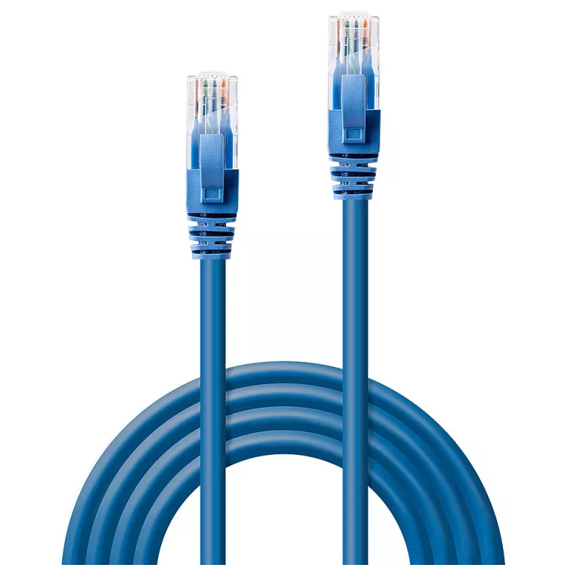 Lindy 2m Cat.6 U/UTP tinklo kabelis, mėlynas, 2 m, Cat6, U/UTP (UTP), RJ-45, RJ-45, Mėlynas