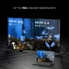 Lindy 0,5 m didelės spartos HDMI laidas, Juoda Line