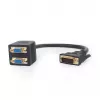 Vaizdo kabelio adapteris GEMBIRD DVI-I į 2×VGA (D-Sub), 0,3 m, juodas