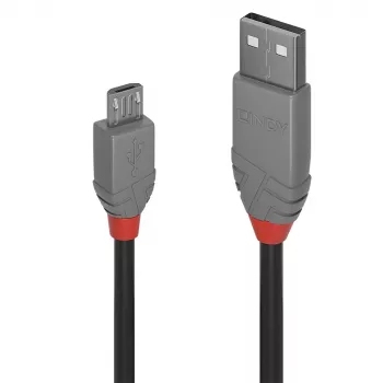 Lindy 5m USB 2.0 Type A į Micro-B kabelis, Anthra Line