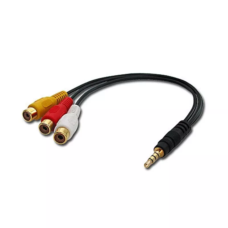 Lindy AV adapterio laidas - stereo ir kompozitinis vaizdas