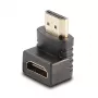 Lindy HDMI lizdas į HDMI kištuką 90 laipsnių stačiojo kampo adapteris – žemyn