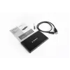 HDD dėklas GEMBIRD EE2-U3S-3 2,5 colio SATA diskams, 1 vieta, Micro-USB B, USB 3.2 Gen 1, iki 2 TB, juodas