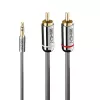 Lindy 0,5 m 3,5 mm – Phono garso kabelis, Cromo Line