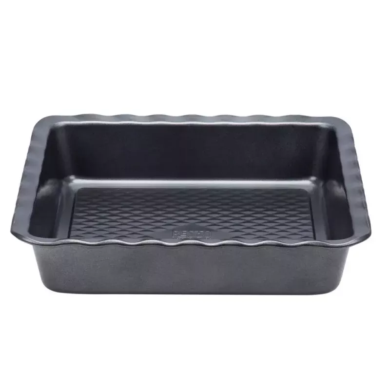 Lazanijos kepimo indas Resto Kitchenware 96115 stačiakampis anglinis plienas 255x255x50 mm