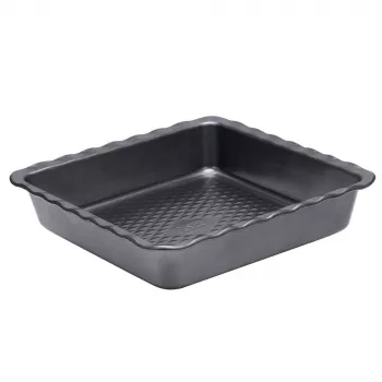 Lazanijos kepimo indas Resto Kitchenware 96115 stačiakampis anglinis plienas 255x255x50 mm