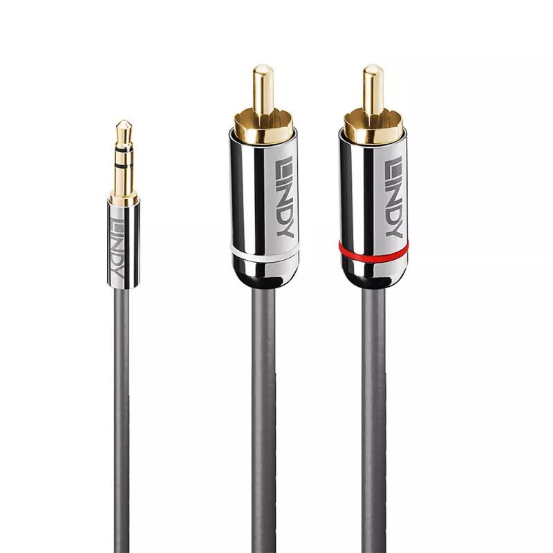 Lindy 3m 3,5 mm – Phono garso kabelis, Cromo linija