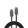 Lindy 1 m DisplayPort 1.4 kabelis, Anthra Line, 1 m, DisplayPort, DisplayPort, kištukas, kištukas, 7680 x 4320 pikselių