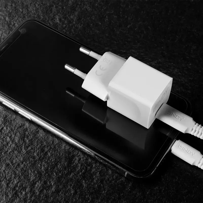 Vidaus įkroviklis Lindy 73410 mobilusis įrenginio įkroviklis išmanusis telefonas balta