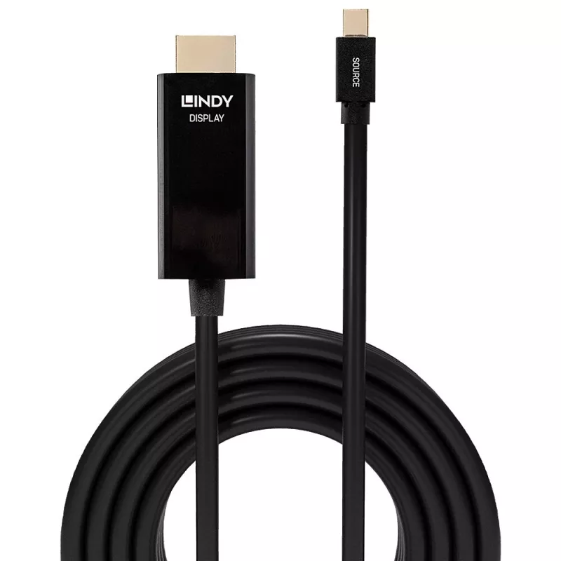 Lindy 1 m Mini DisplayPort į HDMI 10.2G laidas