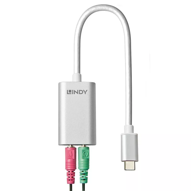 USB Type C garso keitiklis Lindy 42711