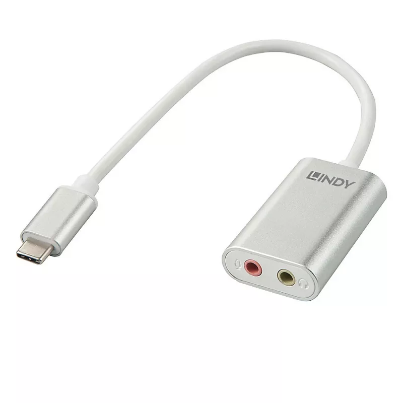USB Type C garso keitiklis Lindy 42711
