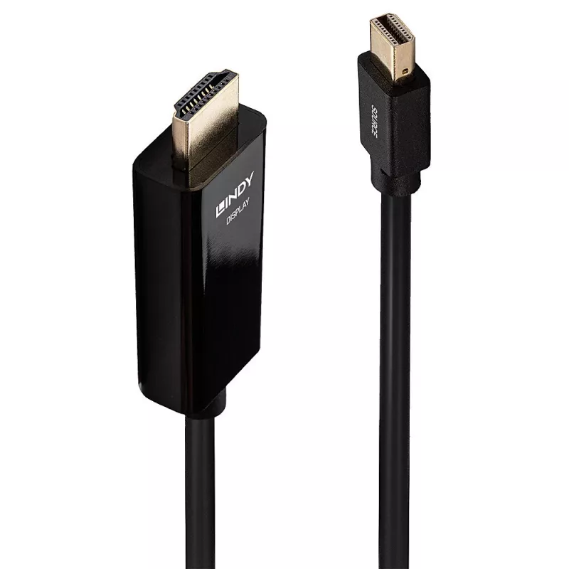 Lindy 2 m Mini DisplayPort į HDMI 10.2G laidas